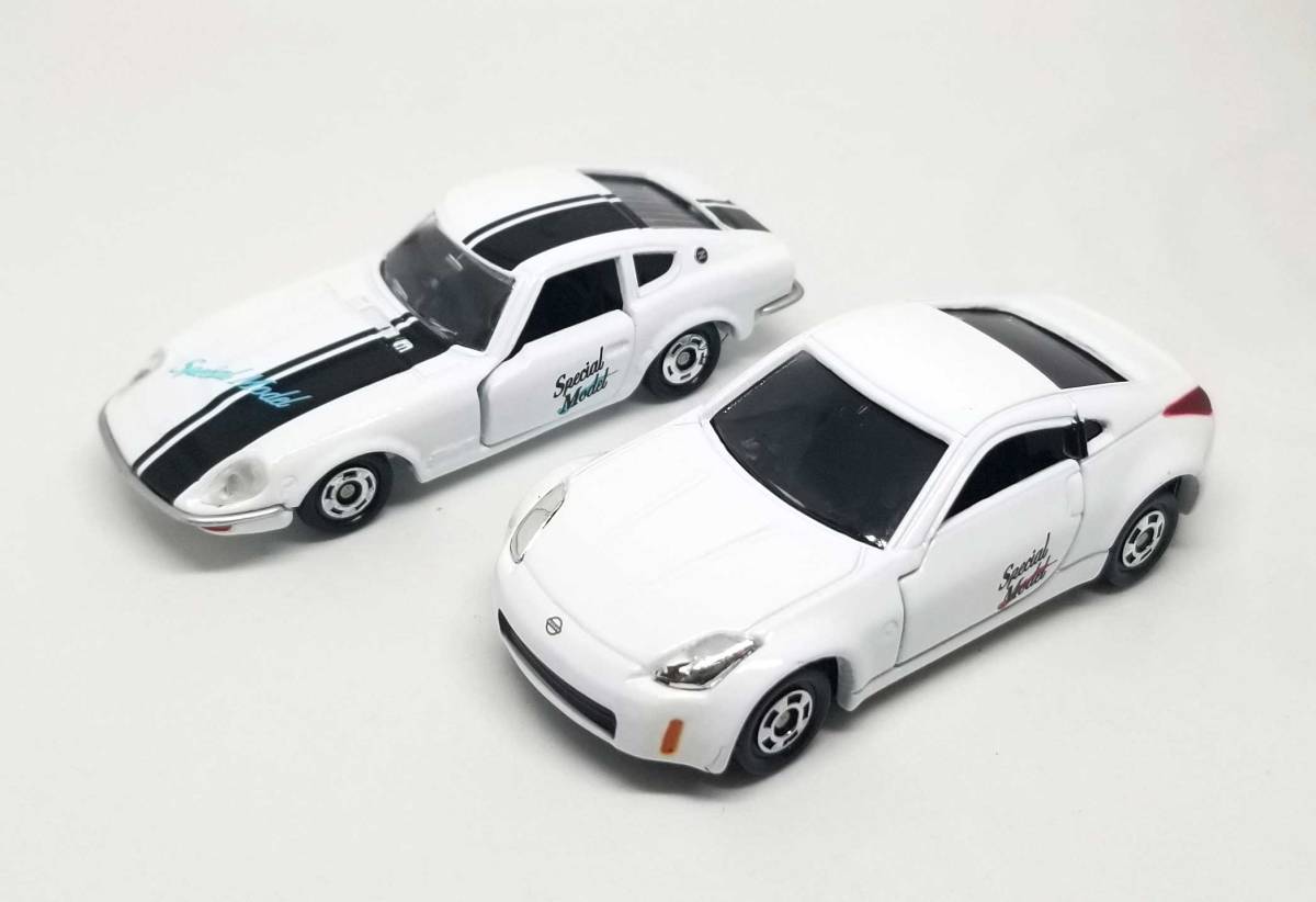 未使用的tomica特殊模型兩份sets Nissan Fairlady Z日產fairlady 240zg White White 用過 未使用トミカスペシャルモデル2台セット日産フェアレディz 日産フェアレディ240zg ホワイト