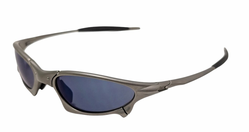 新品同様 オークリー サングラス ペニー PENNY チタニウム アイスイリジウム メタルフレーム ICE IRIDIUM TITANIUM ブルー系レンズ エッ